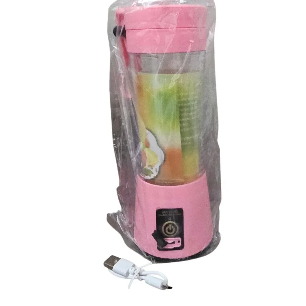 Portable Rechargeable Battery Juice Smoothie Pink Portable Travel Blender New